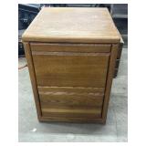 21"x 23ï¿½x28" Oak Two Drawer File Cabinet