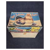 Tin "Hen Laying Eggs" Mechanical Toy in