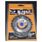 NIP 4" Wood Carving Disc for use w/Angle Grinders