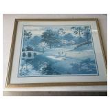 Lining Up A Putt by Art Sarnoff Framed Art Print