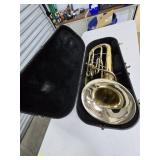 Brass 3-Valve Barritone w/Case