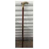 Embossed Derby Cane Maple Brass Handle