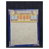"Penny Play" Punch Board