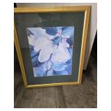 24.5"ï¿½31" Framed Lithograph of Magnolia Blossomp