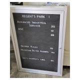 24"ï¿½36"ï¿½2" Metal Wall-mounted Directory board