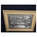 24"ï¿½17" Metal Relief Plaque Depicting