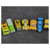Plastic Diecast Cars, Firetruck, Gas Truck, & More