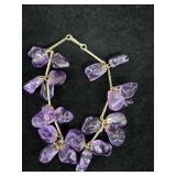 VTG Brazilian Amethyst Chunk Bracelet