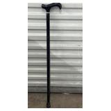 Black Derby Style Walking Cane 34.5"
