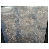 27"ï¿½30" Satellite Photo of Coastal Landscape