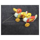 1930s Wyandotte Wind-up Ducks and Duckling Pull