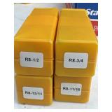 (4) R8 milling collets