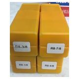 (4) R8 milling collets
