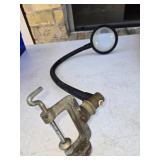 Vtg Adjustable Workbench Magnifying Glass