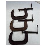 (3) C Clamps 1440-4"