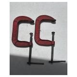 (2) Husky 4" C Clamps