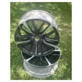 (2) 20ï¿½ machined black alloy rim