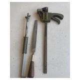Ratcheting Bar Clamp/Spreader, skiving knife &