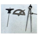 Antique Metal Drafting or Woodworking Tools,