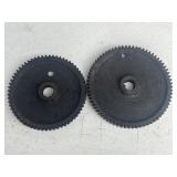 (2) Cast Iron Gears