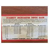 Vintage Starrett Depth Micrometer Set