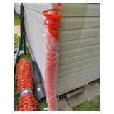 Brand New Roll of Orange Gardening U Fencing