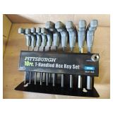 Pittsburgh 10pc Metric Hex Key Set