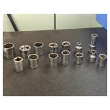 (14) 3/8" Drive metric sockets