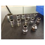 (12) 1/4" Drive Sockets SAE