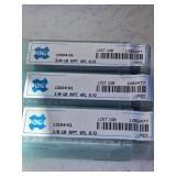 (3) NEW 3/8" - 18 NPT 4 FLUTE TAPER PIPE TAP H