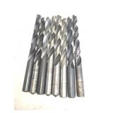 (8) Assorted HS Tapered Drill Bits