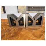 Pr of 3" Cast Iron V-blocks used in Machining and