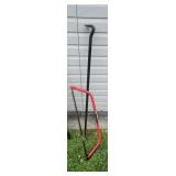 Bow Saw & Wrecking Bar 48" tall