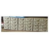 Steel Storage Cabinet w/Dividers 34x11x17