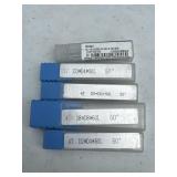 (5) Solid Carbide End Mills.