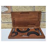 Vintage Starrett Outside Micrometer Set in a