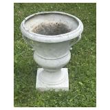 18" Resin Garden Urn Planter Featuring a