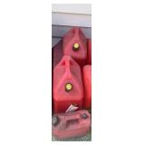 (2) 5 Gallon Gas Can & (1) Small one