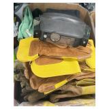 Heavy Duty Leather Work Gloves, Head Mounted