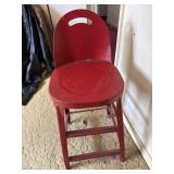 29ï¿½ Red Metal Chair