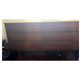Mid-Century Modern Walnut Dresser with Tapered