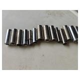 (14) Craftsman Metric Deep Sockets 3/8" Drive