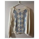 Sz: M, Izod, Vintage Diamond Print Sweater