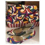 Sz 6 VTG LifeStride Multicolor Fabric Pumps with