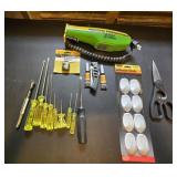 Electric Fisherman, Screwdrivers, Scissors