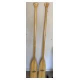 (2) 58ï¿½ Feather Brand, Wooden Paddles