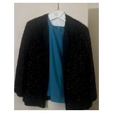 Sz M/L VTG JMD New York Beaded and Sequined