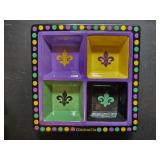 Coushatta Casino Ceramic Four-section Party Tray