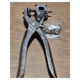 Heavy-duty Revolving Hole Punch Pliers used for