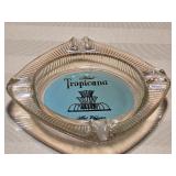 Vintage Glass Ashtray from the Hotel Tropicana i